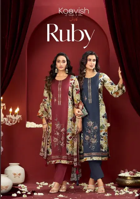 Zulfilen By Kaavish Lawn Cotton Printed Wholesale Dress Material In India
